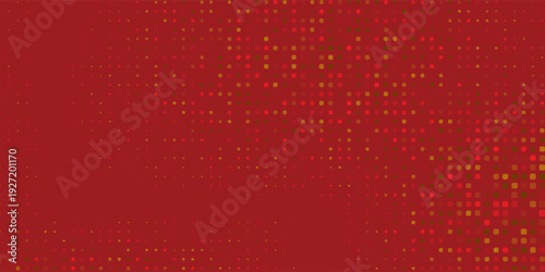 Abstract colorful tech finance background with pixel on red background. Red patterns and futuristic design. Suitable for business fintech background, web design, social media, marketing, poster