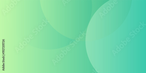 Abstract background of circle realistic green yellow curved gradient shading
