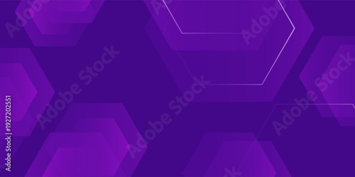 Abstract hexagon shapes blue and purple color background. Simple modern design. Minimalist poster, pop art flyer, print, web banner, brochure, digital website. Vector illustration