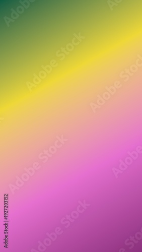 Smooth Blended Color Gradient Background with Green, Yellow, and Pink Tones