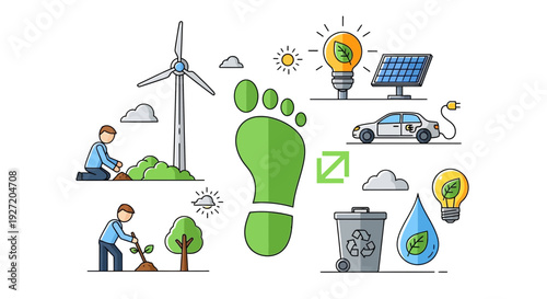 Eco-friendly practices and renewable energy sources promoting a sustainable future through green initiatives and environmentally conscious actions globally