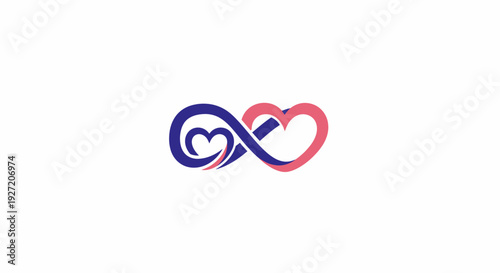 Interconnected hearts symbolizing eternal love and unity.