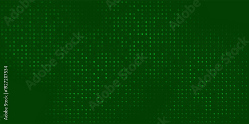 Green LED halftone particle with dark green. Randomus effect mesh perfect combination design