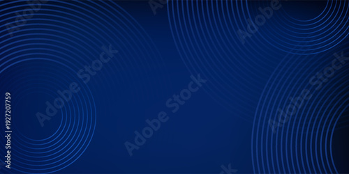 Sophisticated navy blue circles gradient background