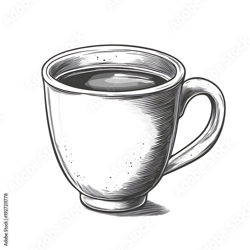 Cartoon Coffee Cup Vector Illustration Design