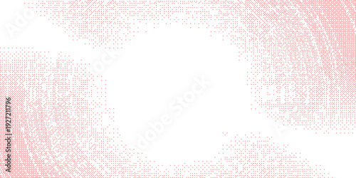 Red Halftone Pixel Frame Abstract Vector Background for Modern Branding, Perfect for Website Hero Headers Social Media Banners, Marketing Posters and Corporate Presentation Slides