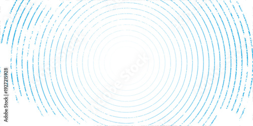 different blue concentric circles icon vector illustration isolated on transparent background. radar signal or vibration elements. sonar or sound wave ring collection. sound wave rings collections.