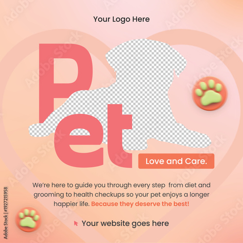 Love and Care Pet Services Social Media Post
