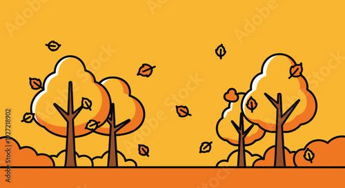 A minimalist illustration of a tree under a bright sun, evoking warmth and growth.