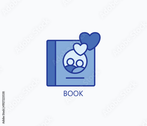 Book Icon Or Logo Isolated Vector Illustration