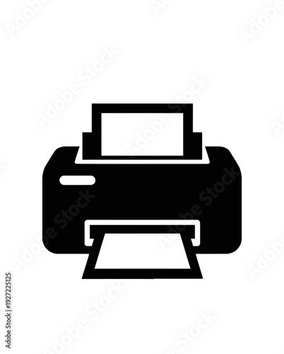 Printer Icon Device Office Equipment Machine.