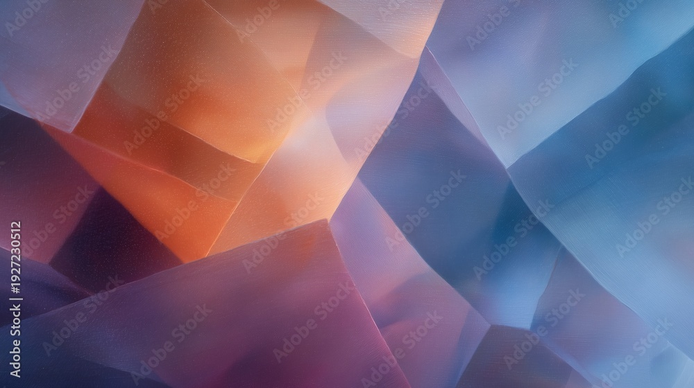 Obraz premium Colorful abstract shapes create a dynamic visual effect on a smooth surface