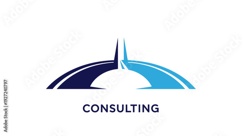 Business Consulting Logo with Abstract Strategic Path Design