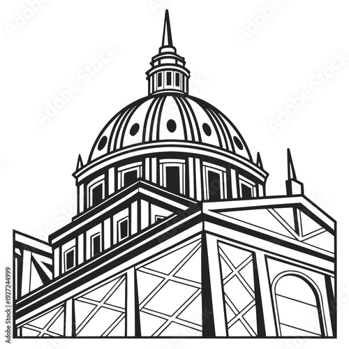 Minimalist icon representing a vector file format