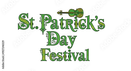 St patricks day festival celebration with festive green theme