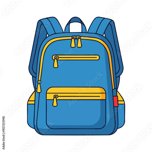 Colorful Backpack with Multiple Storage Compartments for School Travel or Outdoor Activities