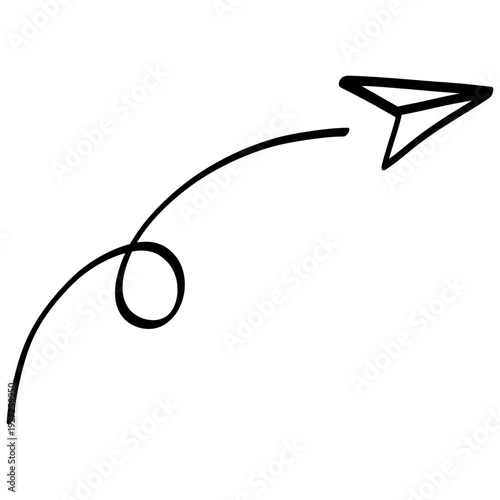 Paper Plane Message Icon Drawing Illustration