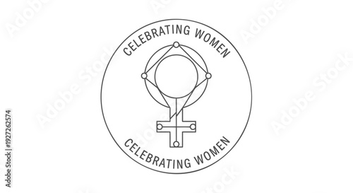 Celebrating Women vector icon