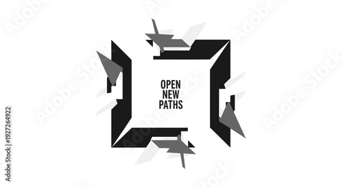 Motivational quote with airplanes breaking through wall