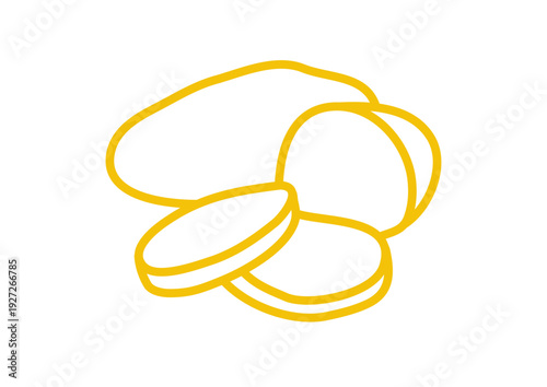 Yellow Potato Sliced Food Ingredient