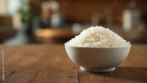 Detailed view of a rice bowl