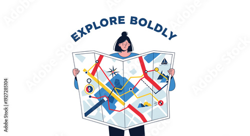 Travel and exploration vector icon