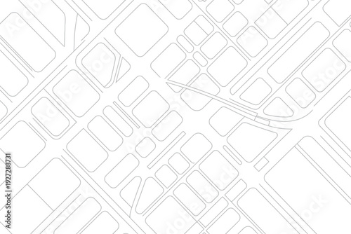 Top view city street map line art background pattern
