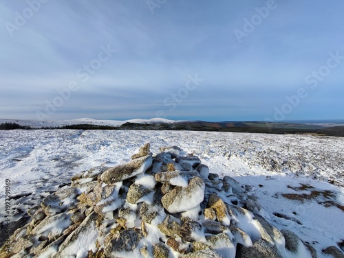 Photography winter on the mountains in dublin ireland