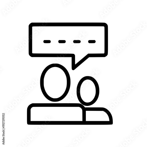 People Chat Conversation Icon Communication Dialogue Concept