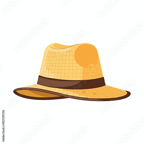 Stylish Panama Hat with Classic Design for Summer and Outdoor Fashion