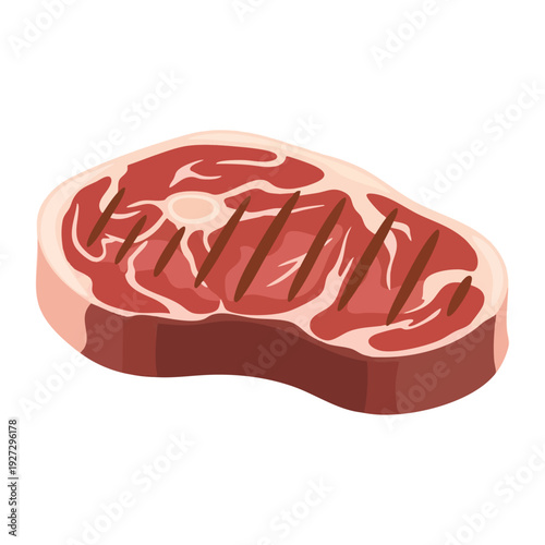 Close up of Raw Steak Cut for Cooking and Culinary Preparation