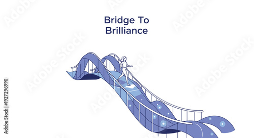 Bridge to Brilliance vector illustration