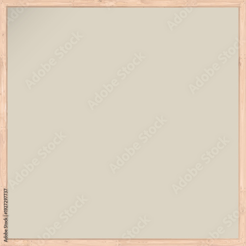 Blank whitewashed wooden frame square shape