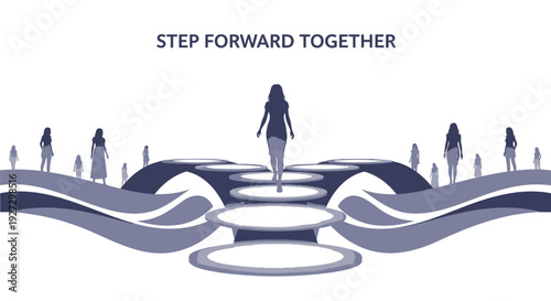 Business teamwork unity vector illustration