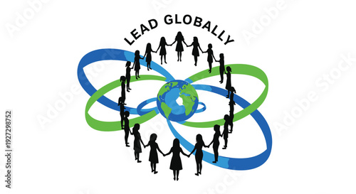 Global leadership icon