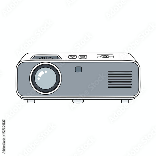 Modern Digital Projector for Business Presentation and Home Entertainment