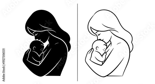 Mother's day: celebrate love and bonding with heartfelt art Vector