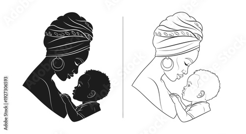Mother's day celebration: honoring the bond of love and care Vector