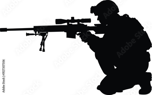 Black silhouettes of various beetle species stag longhorn ground leaf and tactical men with weapons secret agent and kneeling soldiers for wildlife and action