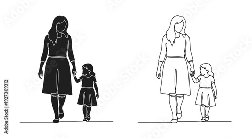 Mother's day: heartwarming moments with family, love, and togetherness Vector