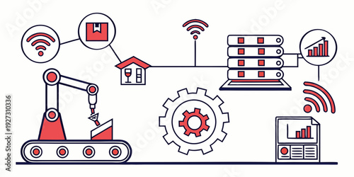 Industrial automation and smart home technology interconnected through the internet of things