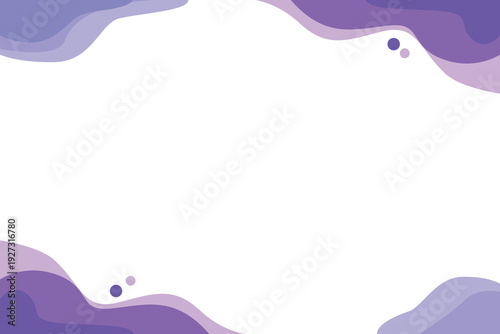 Abstract background image. Abstract shapes in modern soft wave colors decorate the white background.