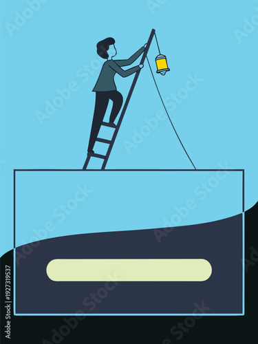 Minimalist vector graphic featuring a file icon with text label