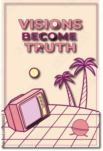 Minimalist label on a plain white background with vector style