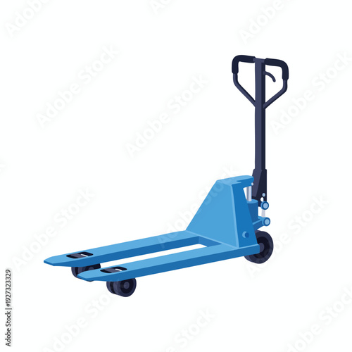 Blue Hand Truck and Cart for Material Handling and Transportation
