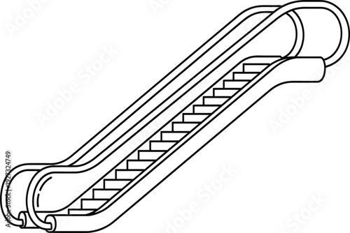 A black and white line drawing of a mechanical component with a cylindrical shape and a series of diagonal lines on its side