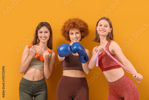 Group of female friends wit...