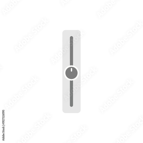 Adjustable vertical slider icon for intuitive user interface control, a versatile graphic element representing volume, brightness, or level settings in modern digital application designs