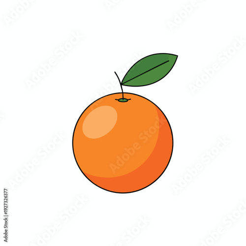 Fresh Orange Fruit with Green Leaf for Healthy Living and Nutrition