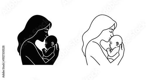 Mother's day celebration: heartwarming moments of love and bonding Vector